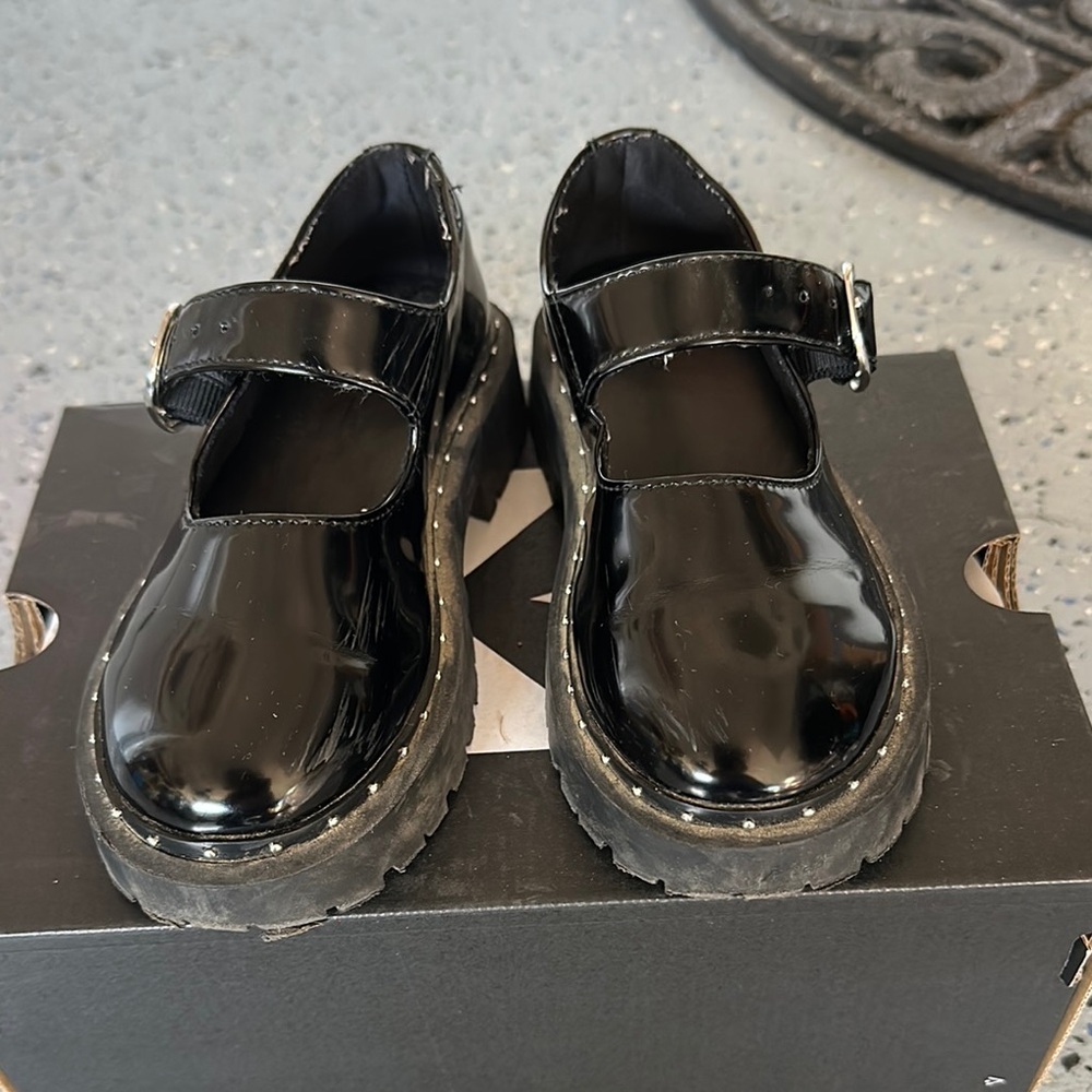 Kids Black Mary Jane Shoes